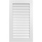 Ekena Millwork Vertical Surface Mount PVC Gable Vent: Functional, w/ 3-1/2"W x 1"P Standard Frame, 24"W x 42"H GVPVE24X4201SF - alternate 1